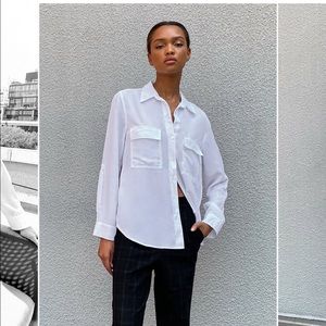 Small white button up from aritzia